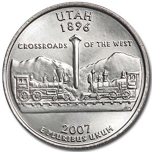 2007-D Utah State Quarter BU