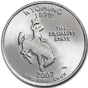 2007-D Wyoming State Quarter BU
