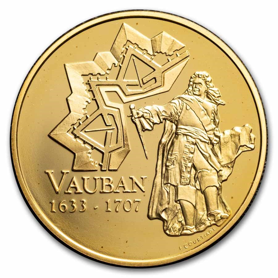 2007 France Proof Gold 10 Euros Vauban Anniversary
