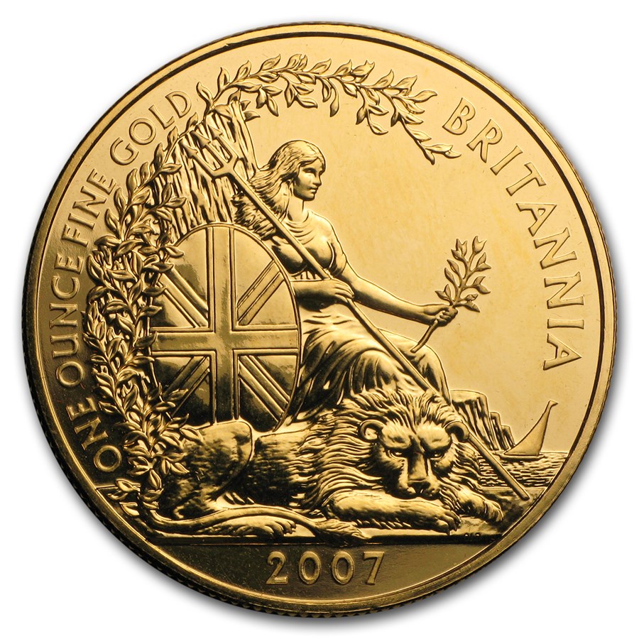 2007 Great Britain 1 oz Gold Britannia BU