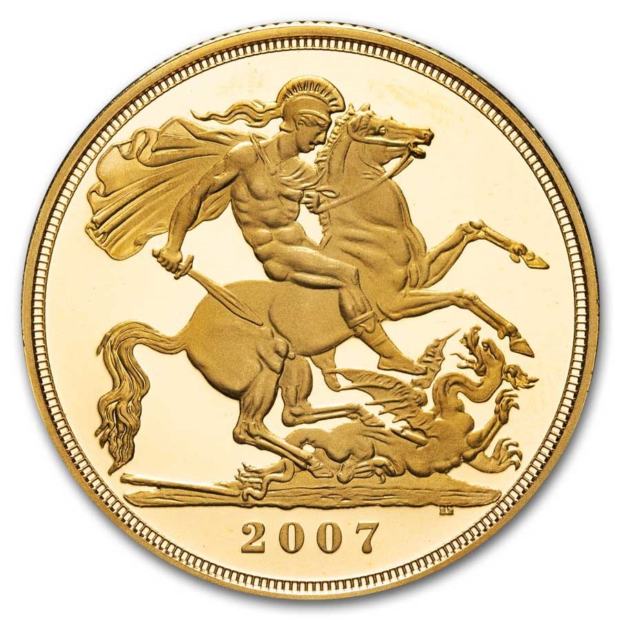 2007 Great Britain Gold £2 Double Sovereign Elizabeth II Proof