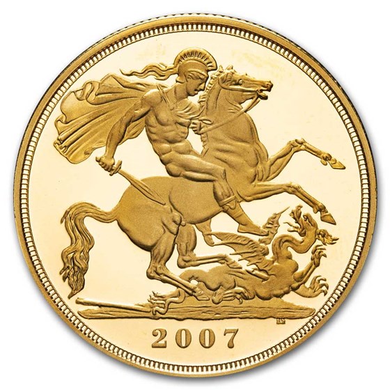 2007 Great Britain Gold £2 Double Sovereign Elizabeth II Proof 2007 Great Britain Gold £2 Double Sovereign Elizabeth II Proof