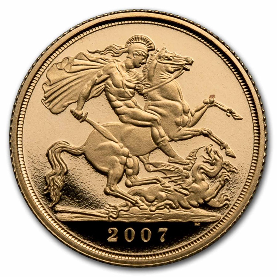 2007 Great Britain Gold Sovereign Elizabeth II Proof W/Box & CoA