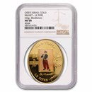 2007 Israel Gold Medal Manet - Le Fifre & Le Guitarrero MS-68 NGC