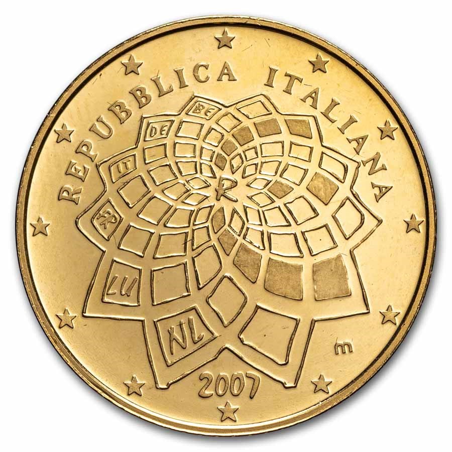 2007 Italy Proof Gold 20 Euros 50th Anniversary of Treaty of Rome
