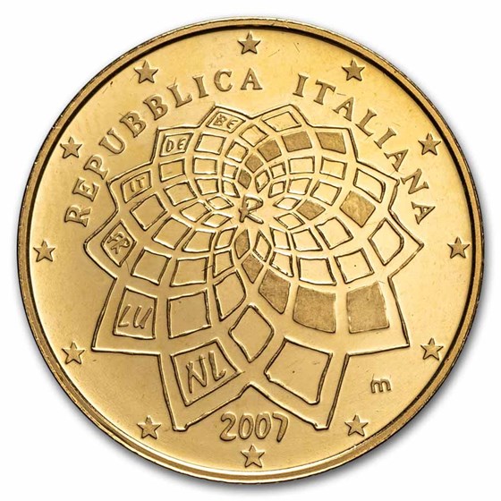 2007 Italy Proof Gold 20 Euros 50th Anniversary of Treaty of Rome 2007 Italy Proof Gold 20 Euros 50th Anniversary of Treaty of Rome