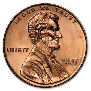 2007 Lincoln Cent BU (Red) 2007 Lincoln Cent BU (Red)