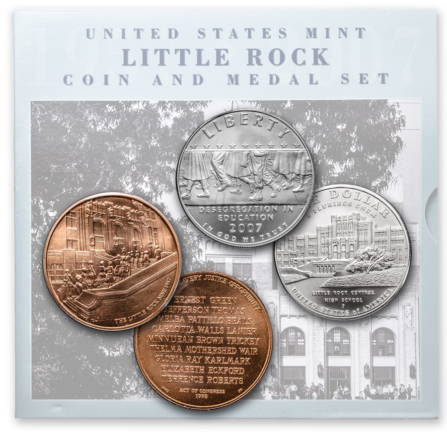 2007 Little Rock Desegregation Coin & Medal Set