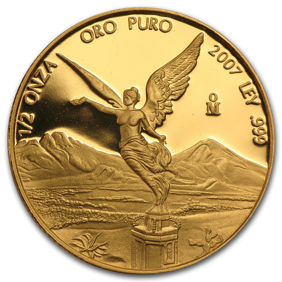 2007 Mexico 1/2 oz Proof Gold Libertad