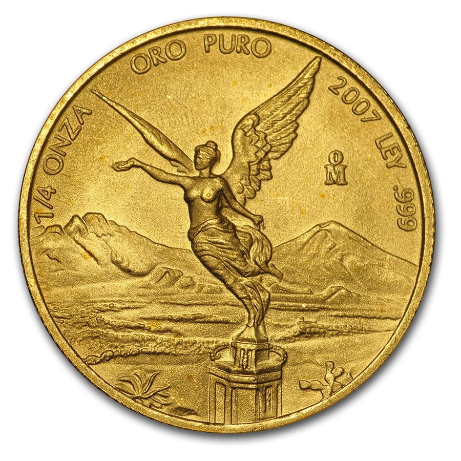 2007 Mexico 1/4 oz Gold Libertad BU
