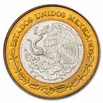 2007 Mexico Bimetallic 100 Pesos Puebla BU (2nd Edition)