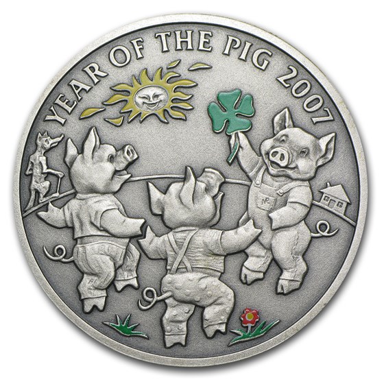 Buy 2007 Niue Chinese Calendar Series Year of the Pig The Piglets APMEX