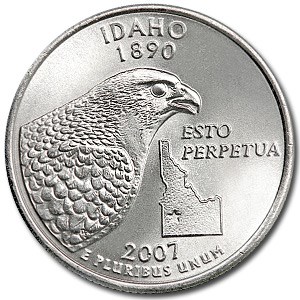 2007-P Idaho State Quarter BU 2007-P Idaho State Quarter BU