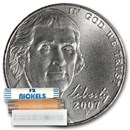 2007-P Jefferson Nickel 40-Coin Roll BU