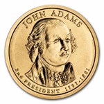 2007-P John Adams 25-Coin Presidential Dollar Roll BU