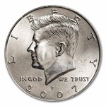 2007-P Kennedy Half Dollar 20-Coin Roll BU