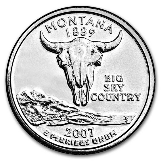 2007-P Montana State Quarter BU 2007-P Montana State Quarter BU