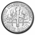 2007-P Roosevelt Dime 50-Coin Roll BU