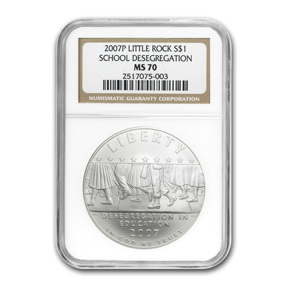 2007-P School Desegregation $1 Silver Commem MS-70 NGC 2007-P School Desegregation $1 Silver Commem MS-70 NGC