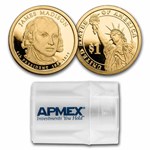 2007-S James Madison 20-Coin Presidential Dollar Roll PR