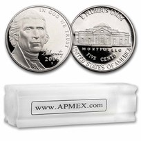 2007-S Jefferson Nickel 40-Coin Roll Proof