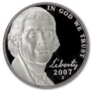 2007-S Jefferson Nickel Gem Proof