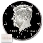 2007-S Kennedy Half Dollar 20-Coin Roll Proof
