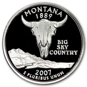 2007-S Montana State Quarter Gem Proof (Silver) 2007-S Montana State Quarter Gem Proof (Silver)