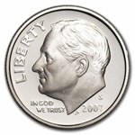 2007-S Roosevelt Dime 50-Coin Roll Proof (Silver)