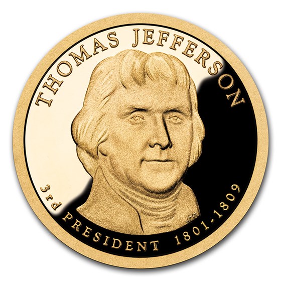 2007-S Thomas Jefferson Presidential Dollar Proof 2007-S Thomas Jefferson Presidential Dollar Proof