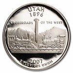 2007-S Utah State Quarter Gem Proof (Silver) 40-Coin Roll