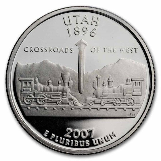 2007-S Utah State Quarter Gem Proof (Silver) 2007-S Utah State Quarter Gem Proof (Silver)