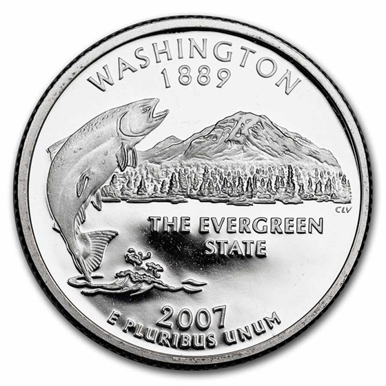 2007-S Washington State Quarter Gem Proof (Silver) 2007-S Washington State Quarter Gem Proof (Silver)