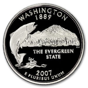 2007-S Washington State Quarter Gem Proof 2007-S Washington State Quarter Gem Proof