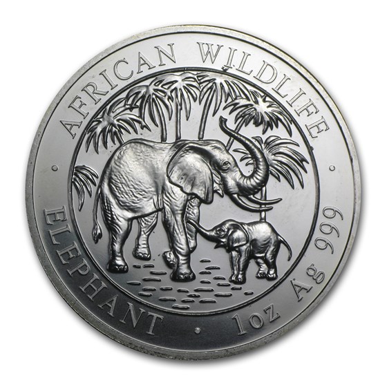 2007 Somalia 1 oz Silver Elephant BU 2007 Somalia 1 oz Silver Elephant BU