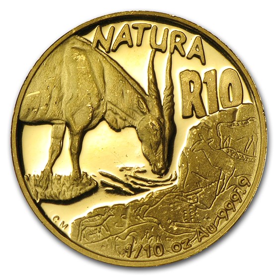 2007 South Africa 1/10 oz Gold Natura Eland 2007 South Africa 1/10 oz Gold Natura Eland