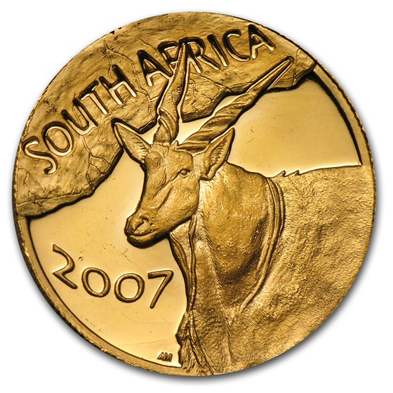 2007 South Africa 1/2 oz Gold Natura Eland 2007 South Africa 1/2 oz Gold Natura Eland