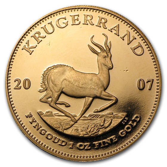 2007 South Africa 1 oz Proof Gold Krugerrand 2007 South Africa 1 oz Proof Gold Krugerrand