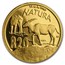 2007 South Africa 4-Coin Gold Natura Eland Proof Set