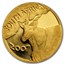 2007 South Africa 4-Coin Gold Natura Eland Proof Set