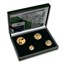 2007 South Africa 4-Coin Gold Natura Eland Proof Set