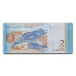 2007 Venezuela 2 Bolivares Francisco Miranda Dolphin BU