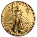 2007-W 1/10 oz Burnished American Gold Eagle (Capsule Only)