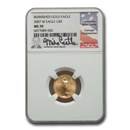 2007-W 1/10 Oz Burnished American Gold Eagle MS-70 NGC (Castle) 2007-W 1/10 Oz Burnished American Gold Eagle MS-70 NGC (Castle)