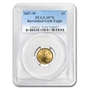 2007-W 1/10 oz Burnished American Gold Eagle SP-70 PCGS 2007-W 1/10 oz Burnished American Gold Eagle SP-70 PCGS