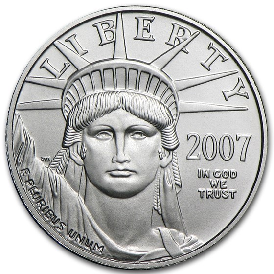 2007-W 1/10 oz Burnished American Platinum Eagle (w/Box & COA) 2007-W 1/10 oz Burnished American Platinum Eagle (w/Box & COA)