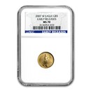 2007-W 1/10 oz Burnished Gold American Eagle MS-70 NGC (ER) 2007-W 1/10 oz Burnished Gold American Eagle MS-70 NGC (ER)