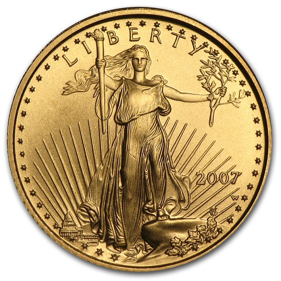 2007-W 1/10 oz Burnished Gold American Eagle 2007-W 1/10 oz Burnished Gold American Eagle