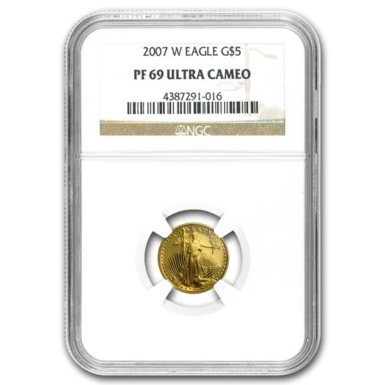 2007-W 1/10 oz Proof American Gold Eagle PF-69 NGC 2007-W 1/10 oz Proof American Gold Eagle PF-69 NGC