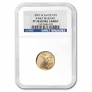 2007-W 1/10 oz Proof American Gold Eagle PF-70 NGC (ER)